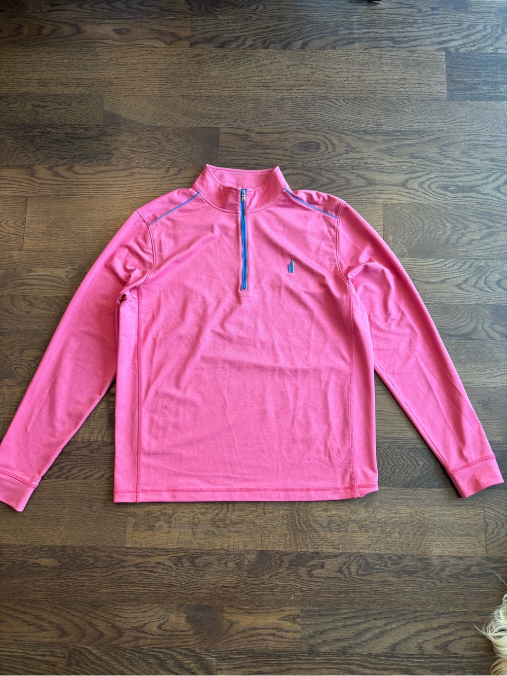 johnnie-O Hot Pink Quarter-Zip Pullover